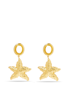 Giana Earrings, 24k Yellow Gold-Plated Brass