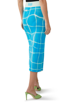 Bonnie Aqua Midi Skirt