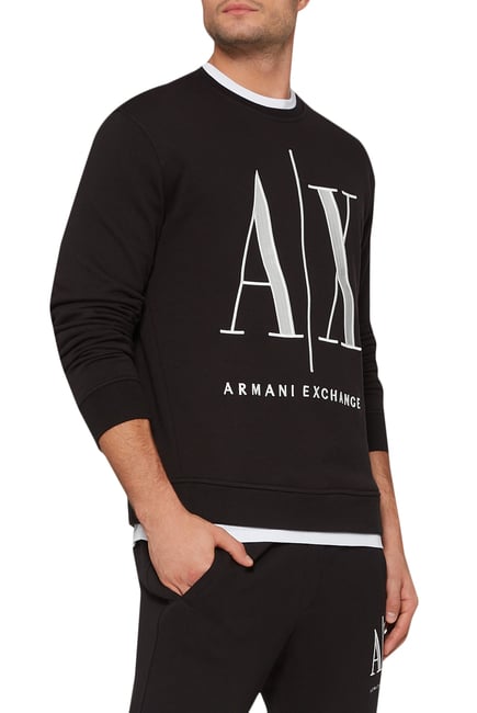 Buy Armani Exchange Icon Logo Sweatshirt for Mens | Bloomingdale's Kuwait