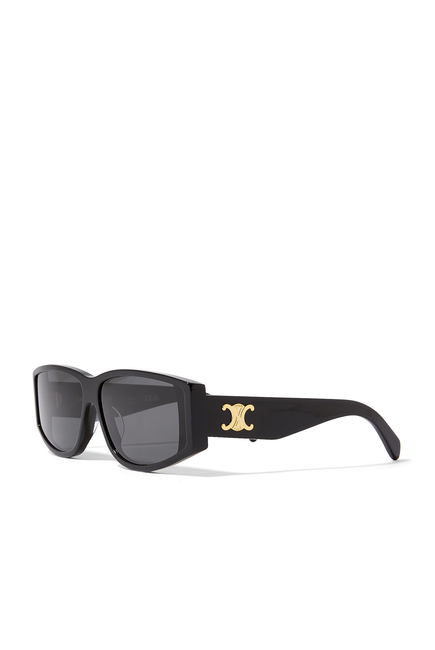 Monochrome Rectangular Sunglasses