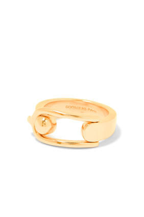 Boucle Small Ring, 24K Gold-Plated Brass