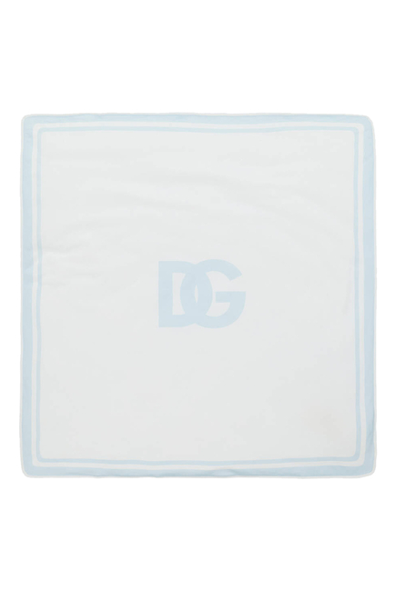 Kids Logo Print Jersey Blanket