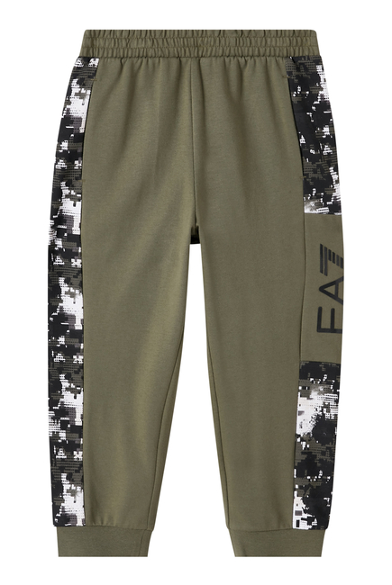 Kids EA7 Camo Detail Joggers