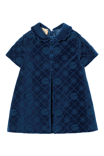 Kids Cotton Velvet Dress