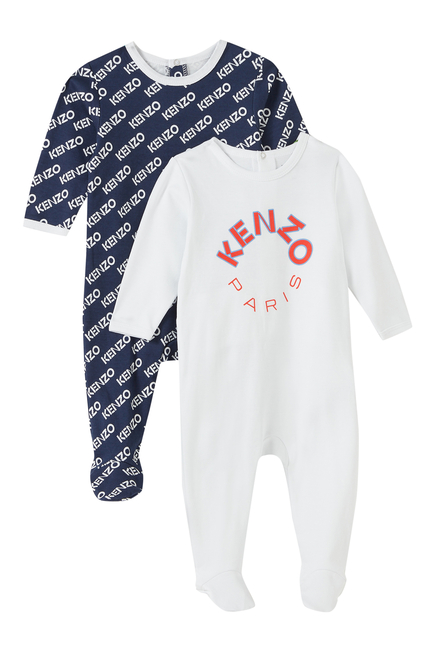 Kids Logo-Print Cotton Pajama Set