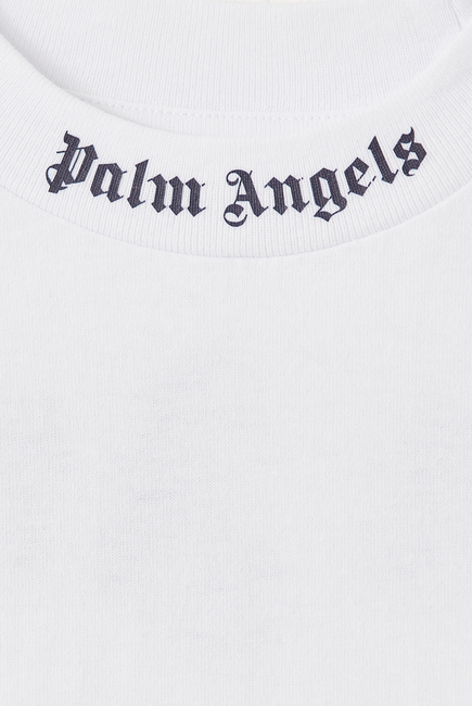 logo-print cotton T-shirt, Palm Angels Kids