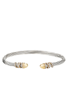 Helena Bracelet, Sterling Silver with 18K Yellow Gold & Diamond