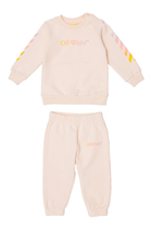 Kids Arrow Rainbow Cotton Tracksuit