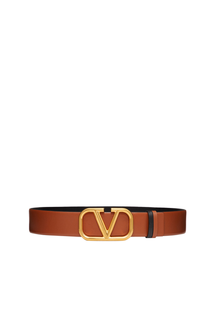 VLogo Signature Leather Belt