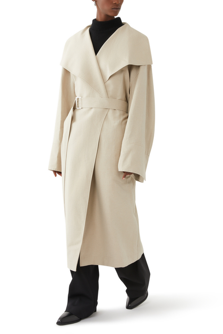 Signature Linen-Blend Coat