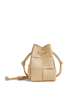 Mini Cassette Cross-Body Bucket Bag