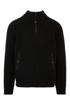 Moncler X Pharrell Half-Zip Sweater