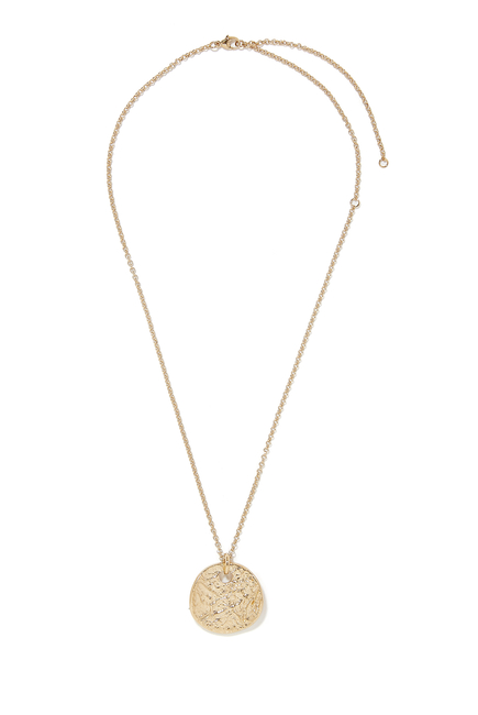 Penelope Pendant Necklace, 18k Gold-Plated Brass