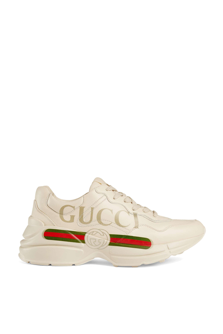 Buy Gucci Rhyton Logo Leather Sneakers for Womens | Bloomingdale's Kuwait