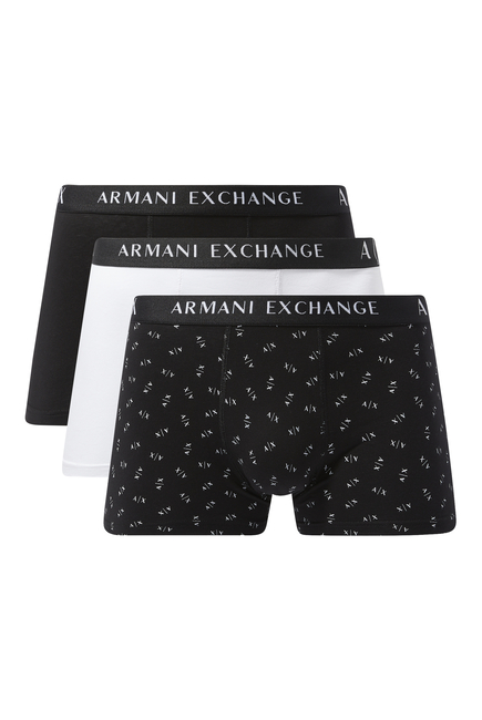 Logo Stretch Cotton Boxers, Set of 3