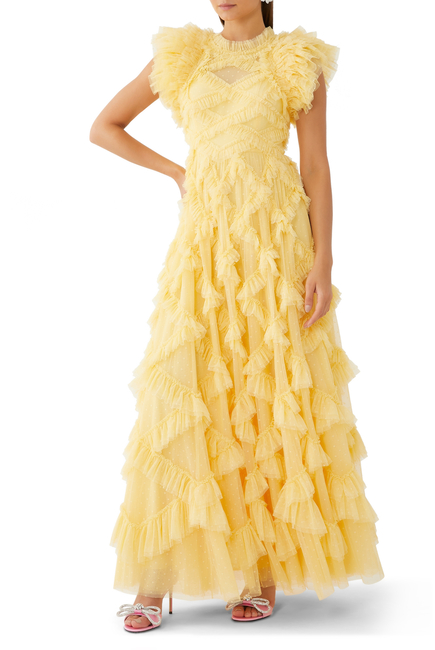 Genevieve Ruffle Gown