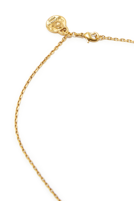Talisman Duo Charms Secret Locket Pendant Necklace, 24k Gold-Plated Brass