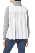 Wool Knit Pullover:Light/Pastel Grey:2