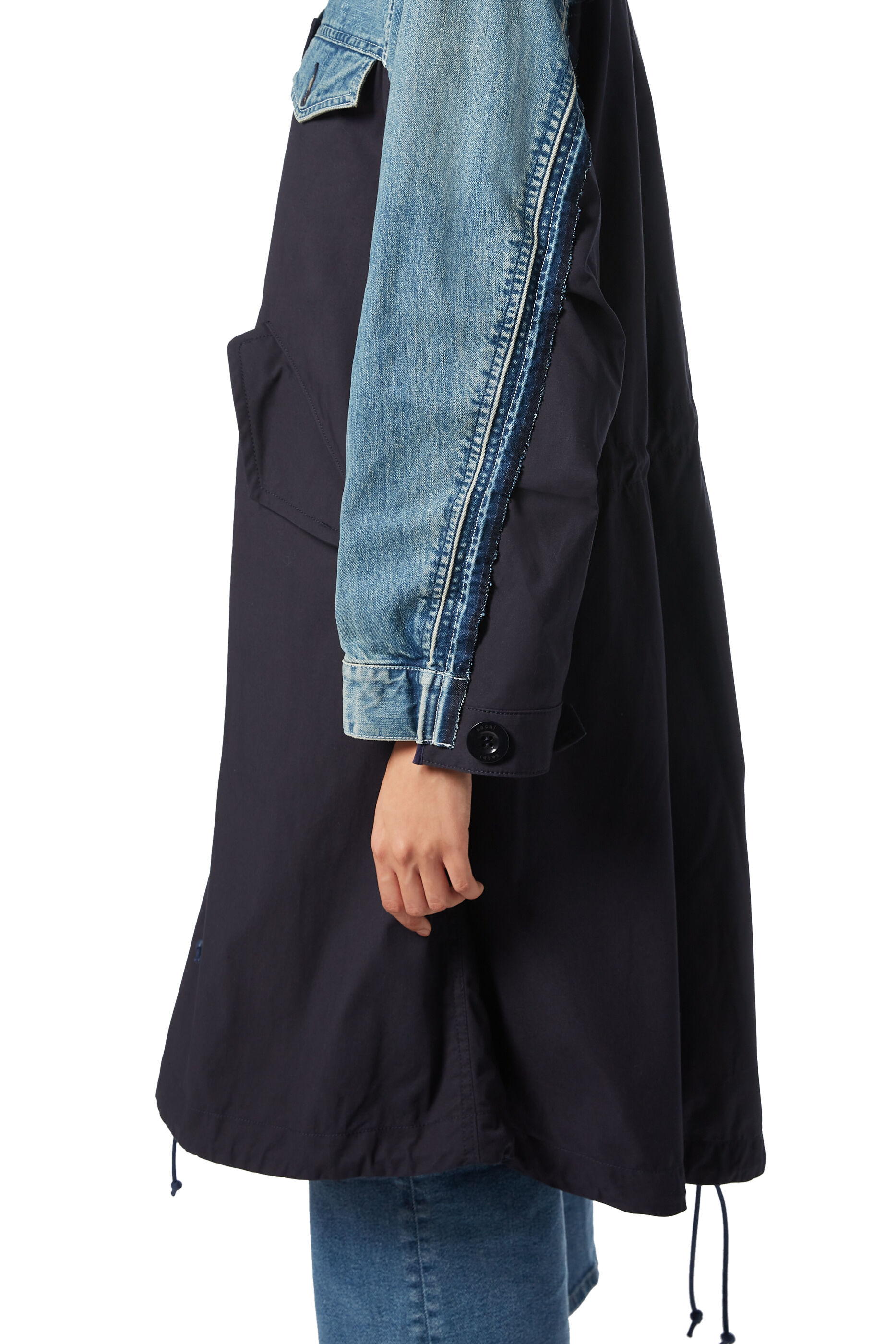 Buy Sacai Denim x Mods Coat for Womens | Bloomingdale's Kuwait