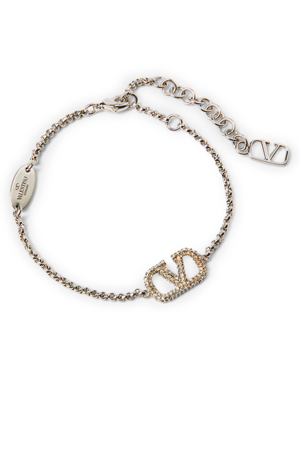  VLogo Signature Strass Bracelet, Metal & Swarovski® Crystals