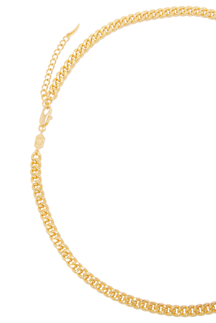Floating Pendant Chain Necklace, 18k Gold-Plated Sterling Silver with Enamel & Stone