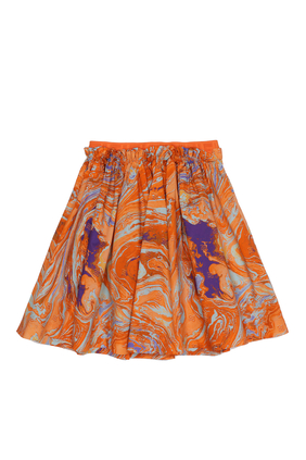 Elasticated Printed Skirt