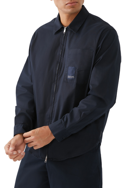 Milano Edition Zip Through Loose Long Sleeves Shirt