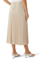 Sunray Pleated Pull-On Skirt