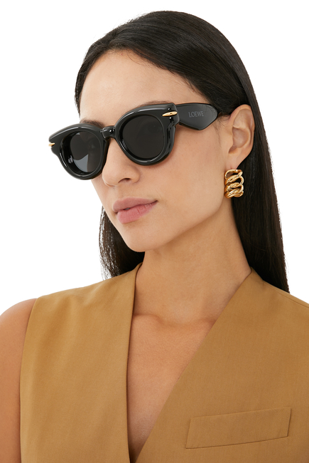 Inflated Round Sunglasses