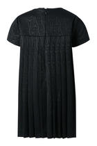 Kids Monogram Pleated Dress