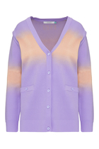 Narvi Spray-Painted Cardigan With Detachable Sleeves