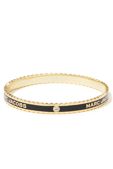 The Scallop Medallion Bracelet, Gold-Plated Brass