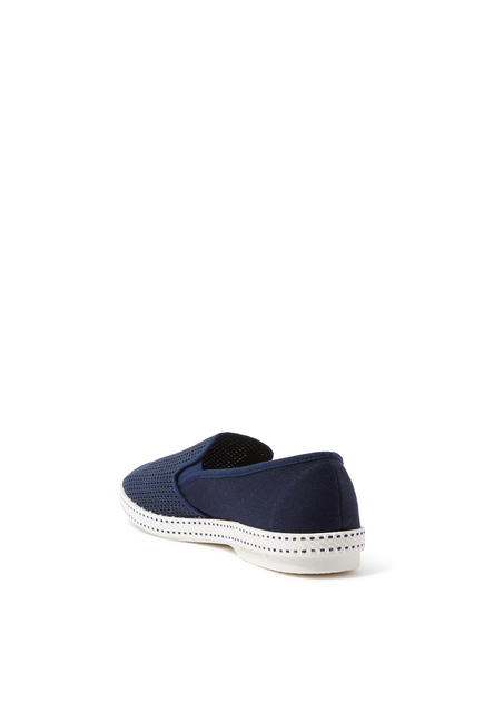 Classic Canvas & Mesh Slip-Ons Espadrilles