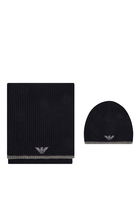 Eagle Logo Scarf & Hat Set