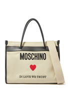 In Love We Trust Small Canvas Tote Bag