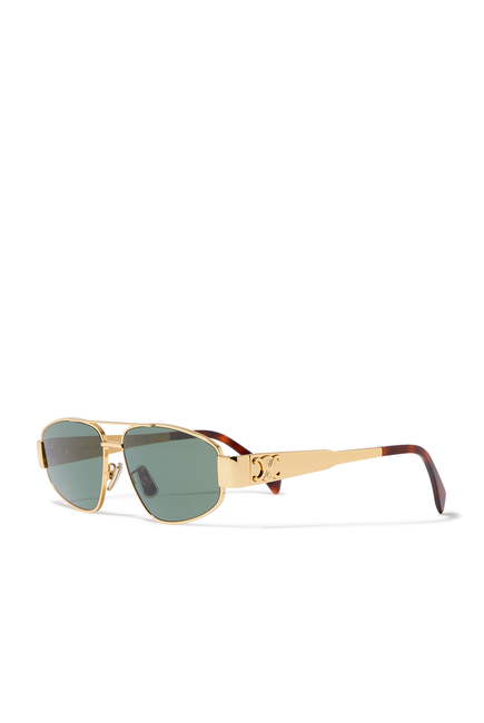 Metal Triomphe Aviator Sunglasses