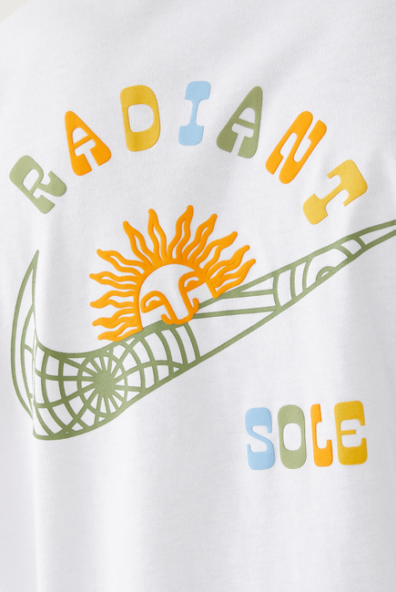 Radiant Sole Graphic Print Cotton T-Shirt