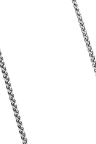 24in Wheat Chain Necklace, Sterling Silver
