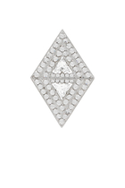 Crystal Diamond Shape Brooch