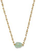 Amarre Long Necklace, Gold-Plated Metal & Crystal