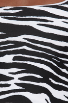 Zebra Print One Shoulder Bikini with Tie Bottom