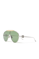 Aviator Shield Sunglasses