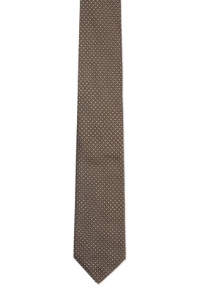 Micro-Pattern Silk Tie
