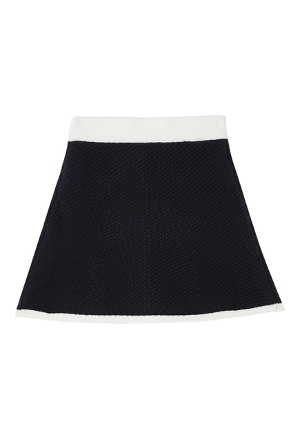 Ribbed-Knit Mini Skirt