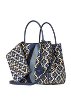 Flower Jacquard Everything Stripe Tote