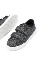 Kids Portofino Coated Jacquard Sneakers