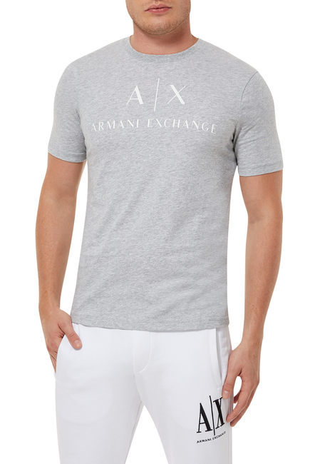 Buy Armani Exchange Core Logo-Print T-Shirt for Mens | Bloomingdale's Kuwait