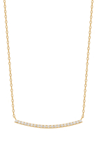 Curve Full Medium Necklace, 18k Yellow Gold with Diamonds