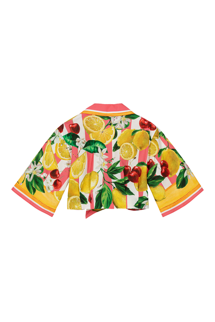 Kids Italian Holiday Cropped Blouse