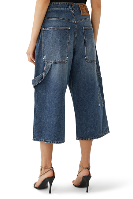 Vintage Workwear Denim Culottes